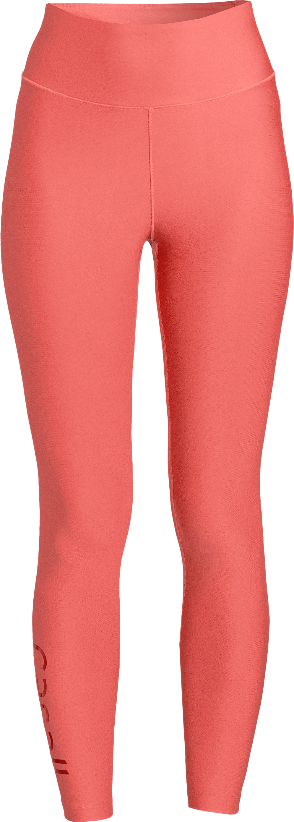 Graphic High Waist Tights Dame Deep Coral