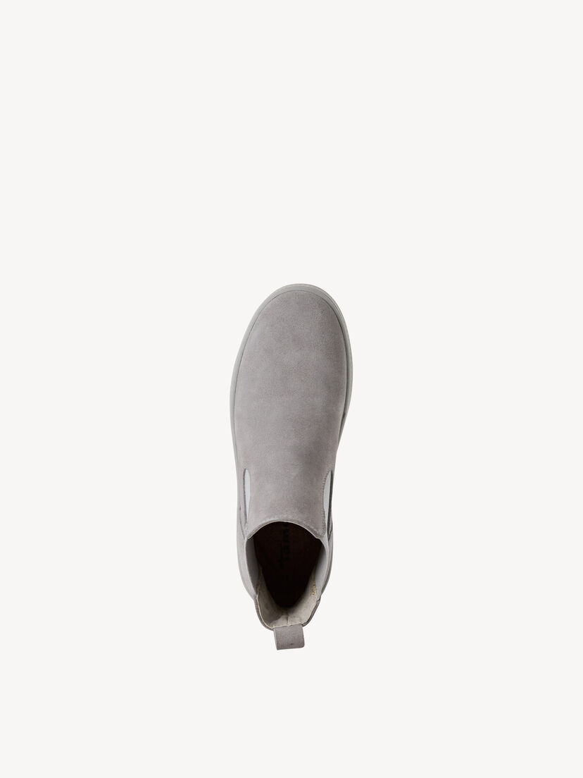 Leren Chelseaboot - grijs
