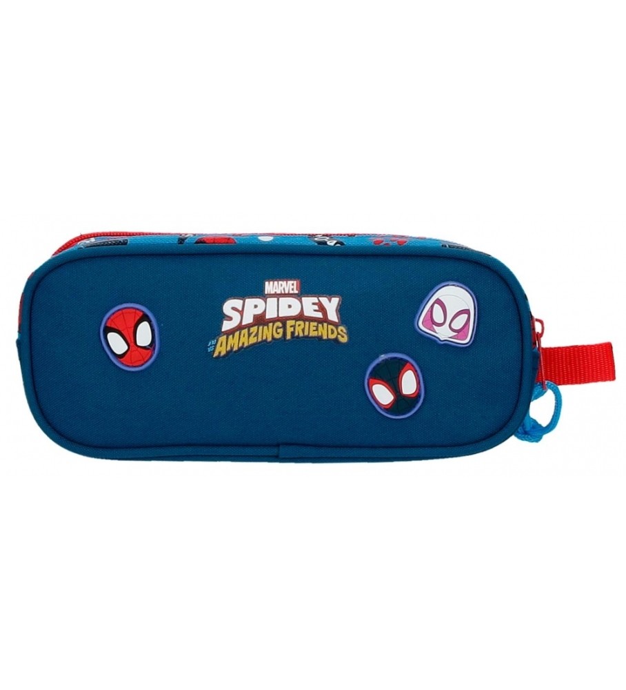 Joumma Bags Estuche Spidey Go webs go Dos Compartimentos azul