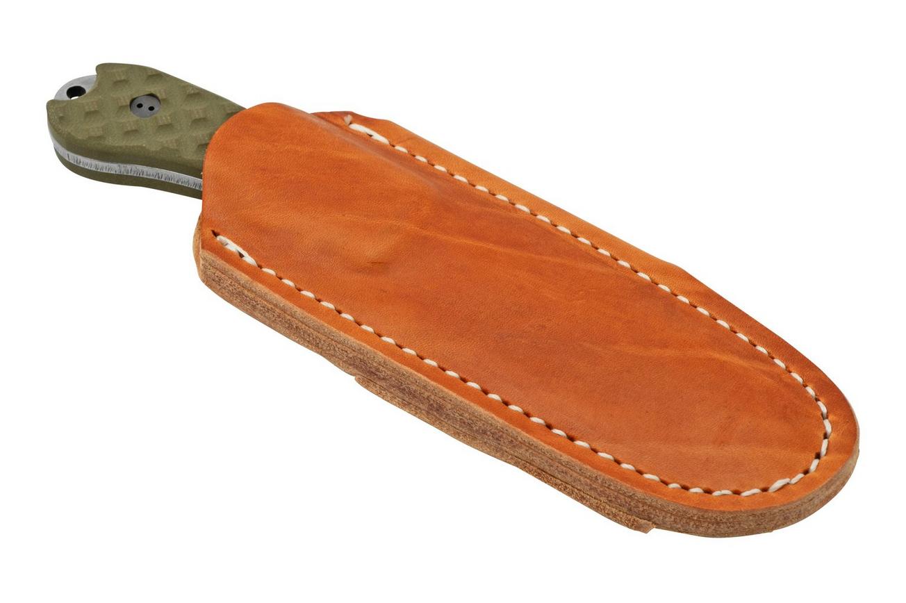 Bradford Knives Guardian 3, 32S-002-MC MagnaCut Sabre Stonewashed, Textured OD Green G10, vaststaand mes