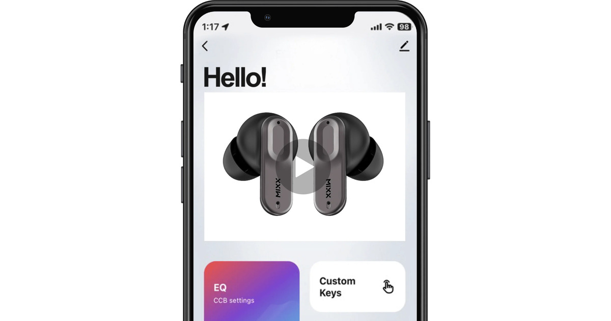 MIXXStreamBuds Ultra Mini True Wireless Earbuds  headset  (Zwart)