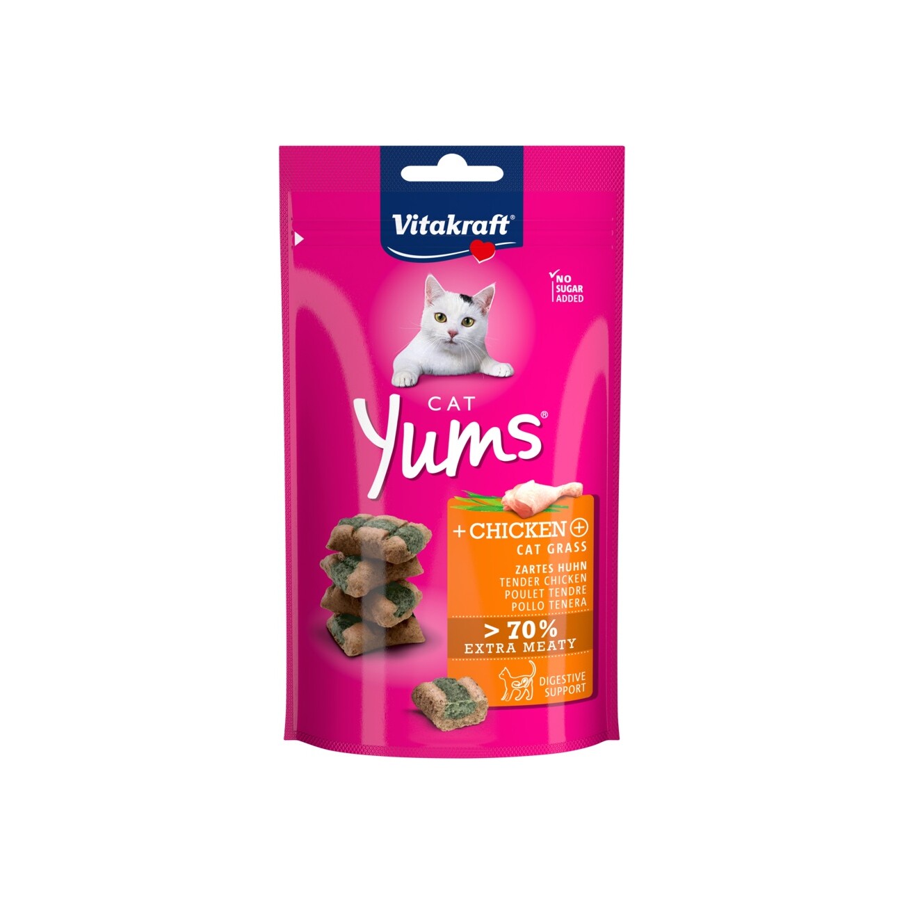Vitakraft Cat Yums Huhn und Katzengras 9x40 g