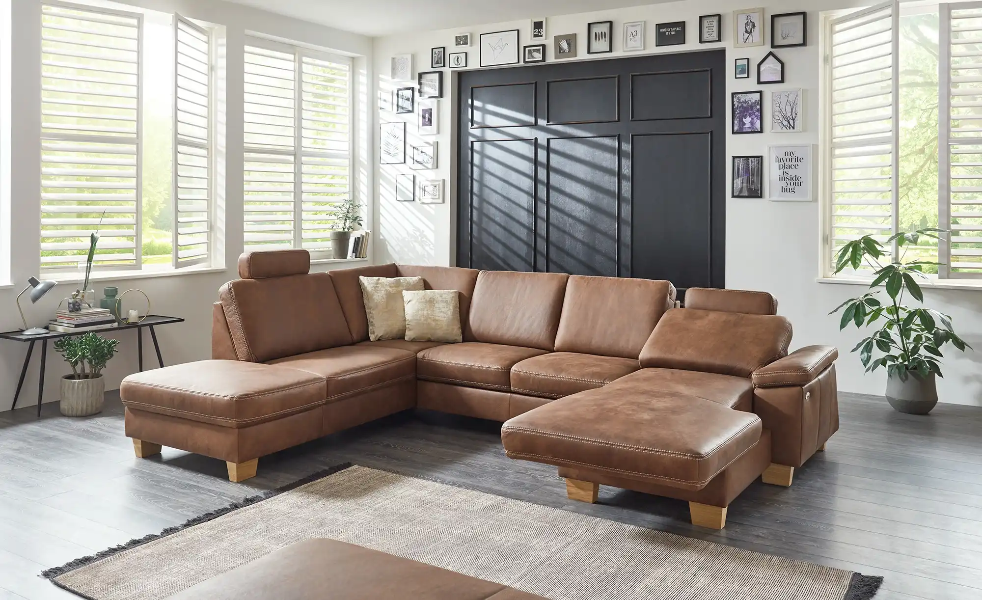 meinSofa Wohnlandschaft Leder Samu