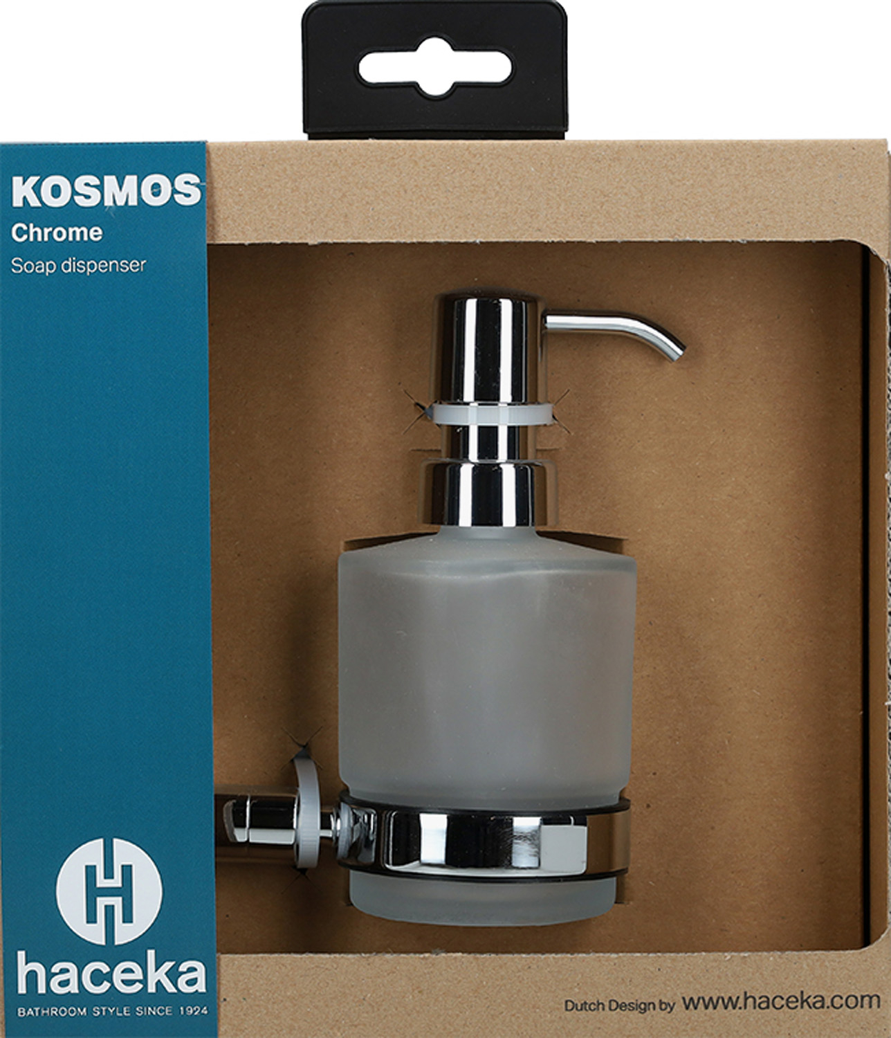 Haceka Kosmos zeepdispenser glas chroom