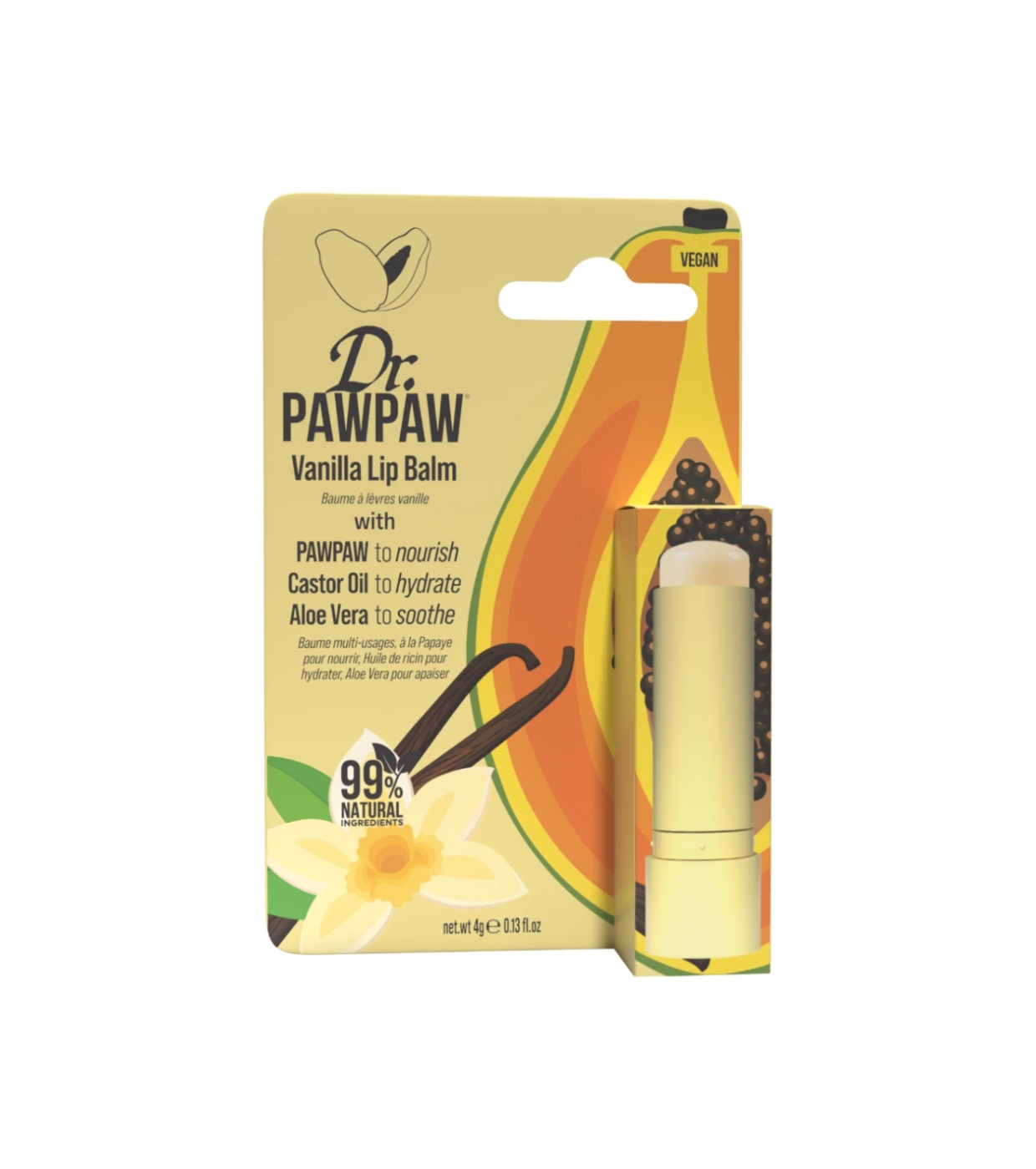Dr. Paw Paw - Bálsamo Labial em Bastão - Vanilla