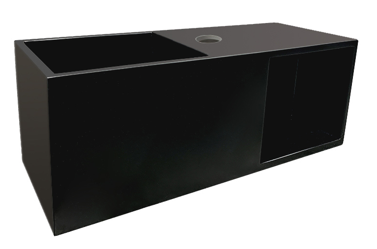 Mueller Viggo fontein solid surface 54x20x20cm mat zwart