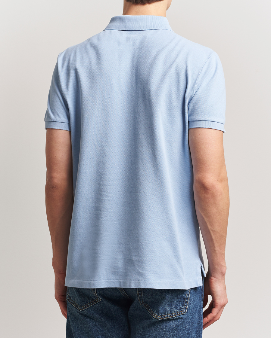 Polo Ralph Lauren Custom Slim Fit Mesh Polo Chambray Blue