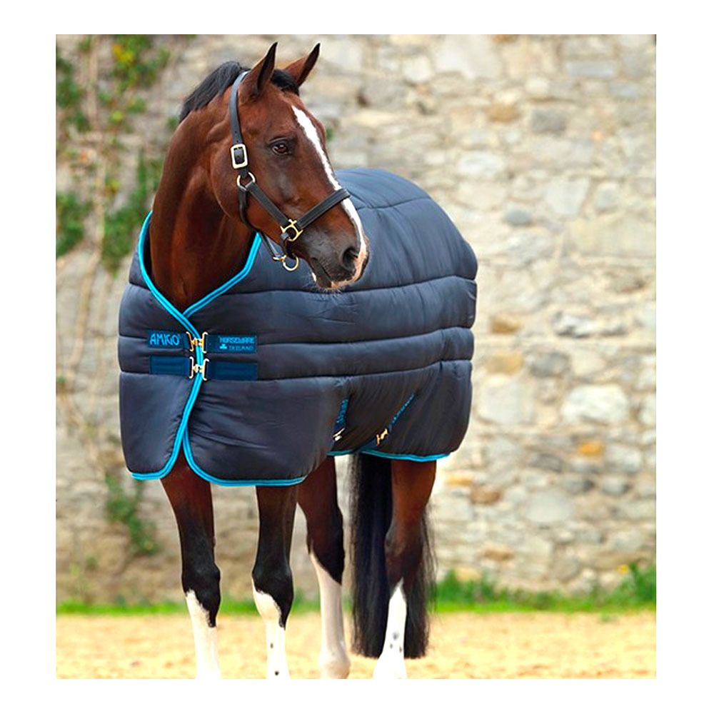Horseware AMIGO INSULATOR 550G - Couverture de box + couvre-cou navy/elec blue