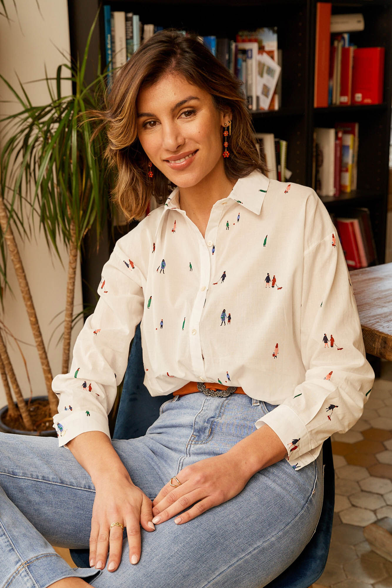 Camisa de manga comprida branca - Branca