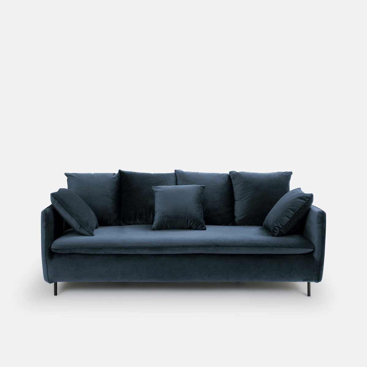 LA REDOUTE INTERIEURS<br>Sofá de veludo de 3 ou 5 lugares, Ivete