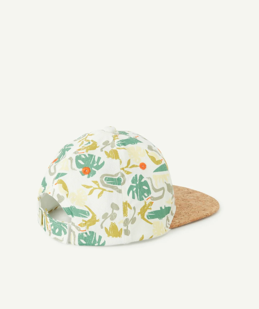 CASQUETTE BÉBÉ GARÇON EN COTON IMPRIMÉ CROCODILES AVEC MESSAGE