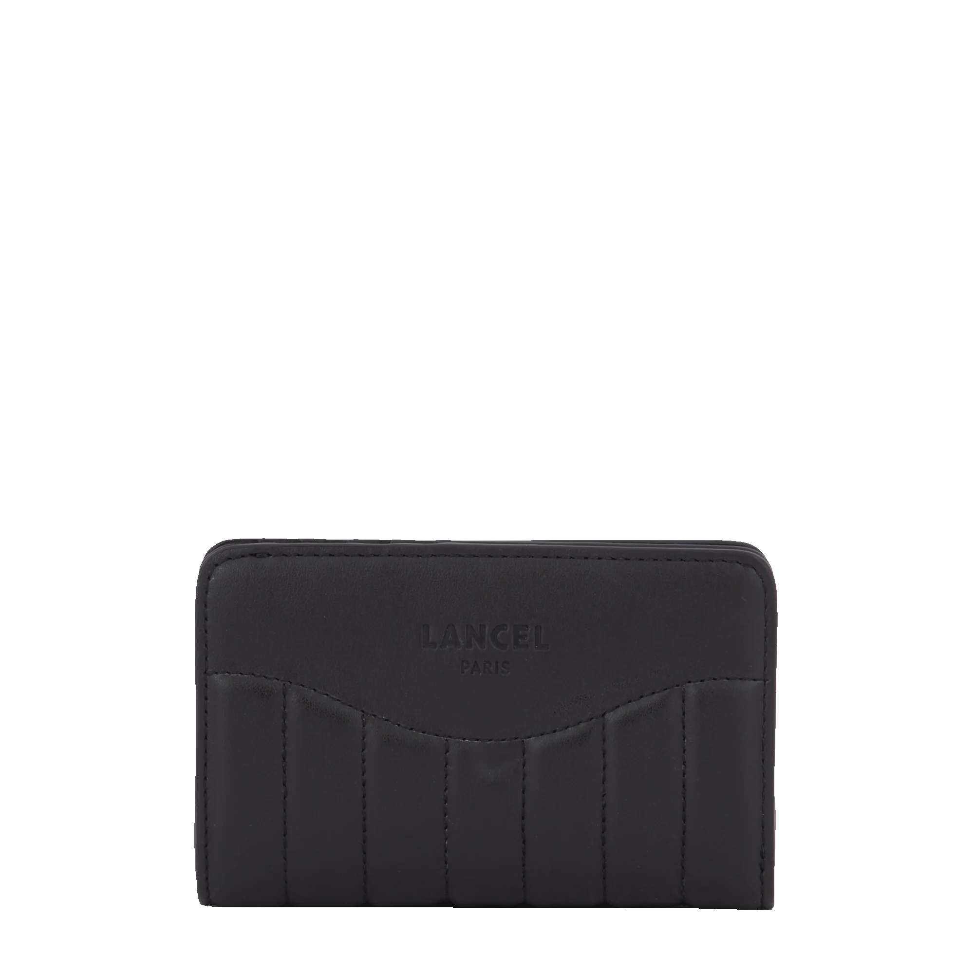 Portefeuille rectangulaire compact zippé Rodéo de Lancel-Noir