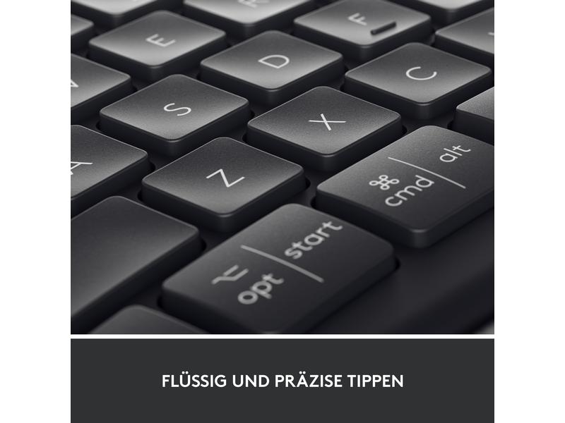 Logitech Tastatur K860 for Business Ergonomische und kabellose Tastatur mit Logi Bolt Empfänger