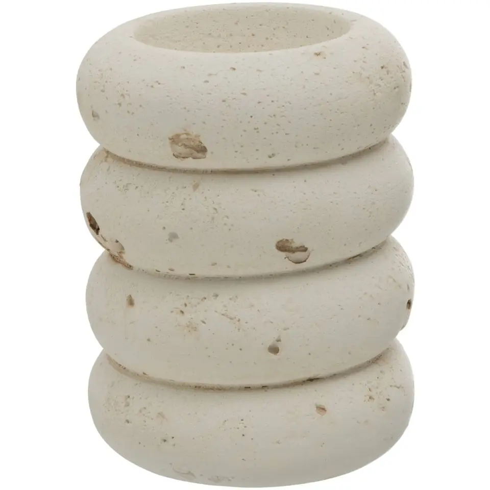 Theelichthouder Nordic - off-white - 8,5xØ7 cm
