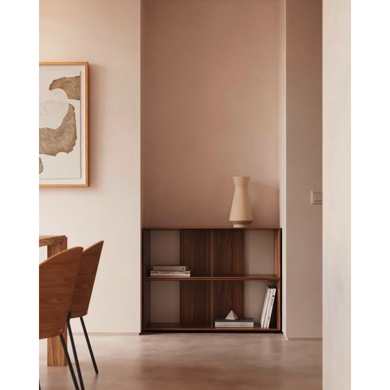 Lot de 2 étagères Litto modulables en placage de bois 101 x 76 cm