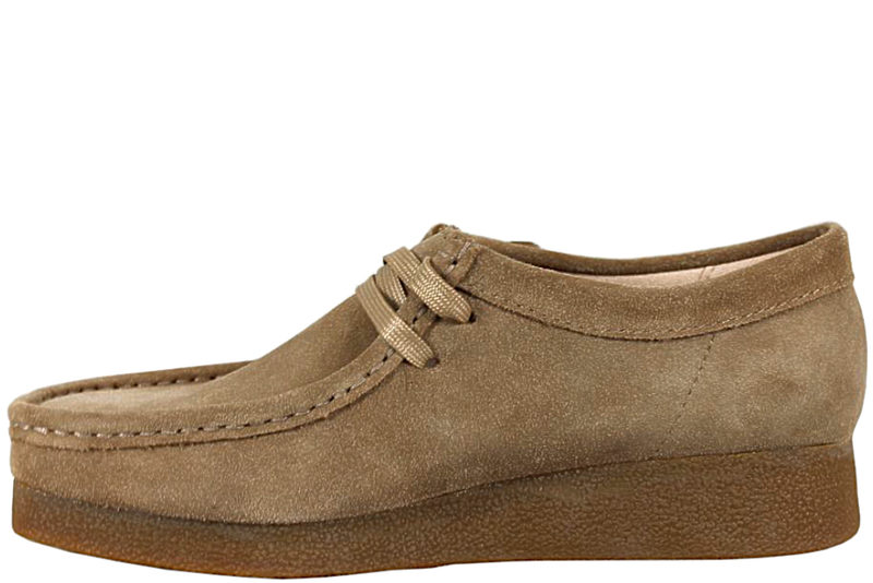 CLARKS WALLABEE EVOSH DARK SAND SUEDE SHOE