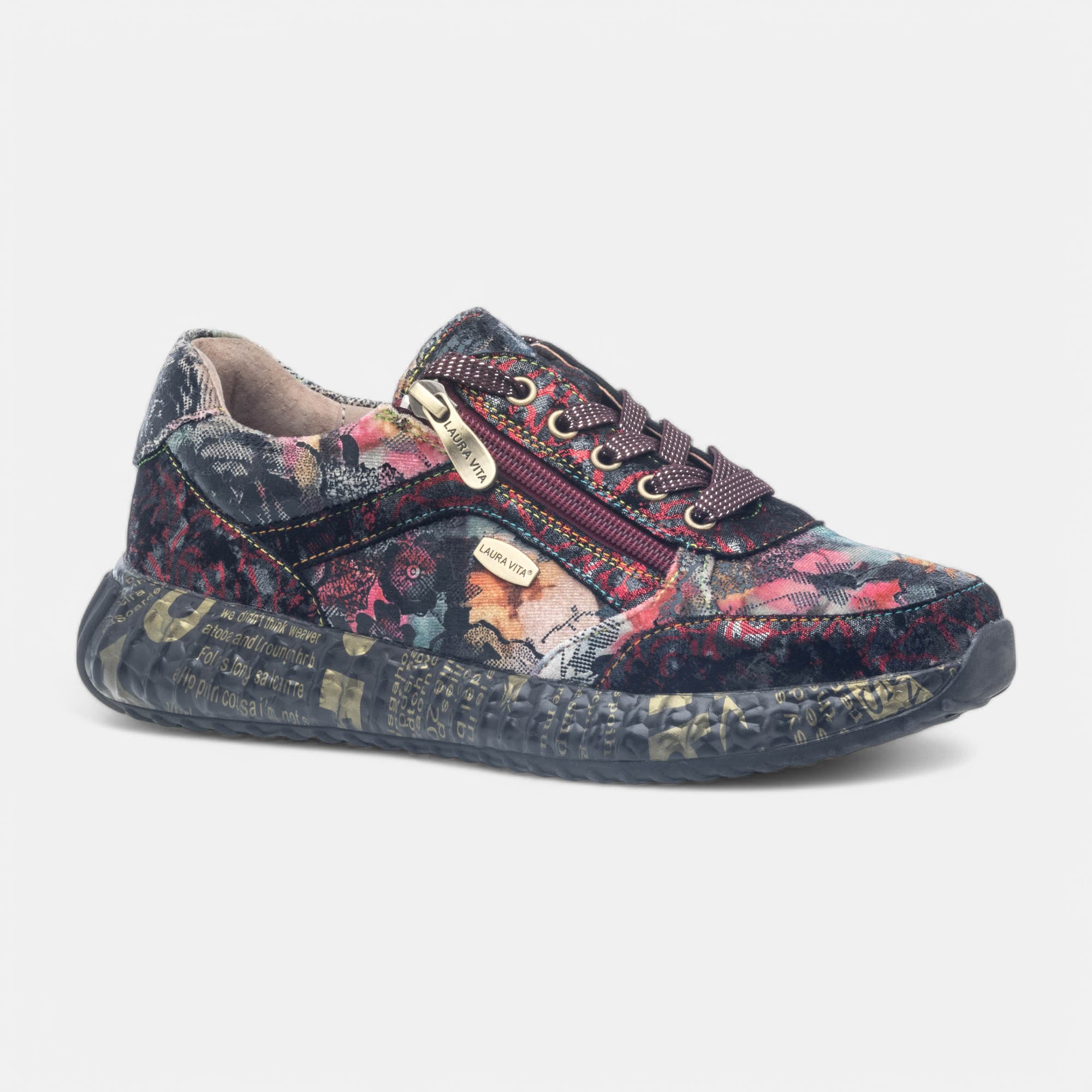 Baskets basses Femme bordeaux