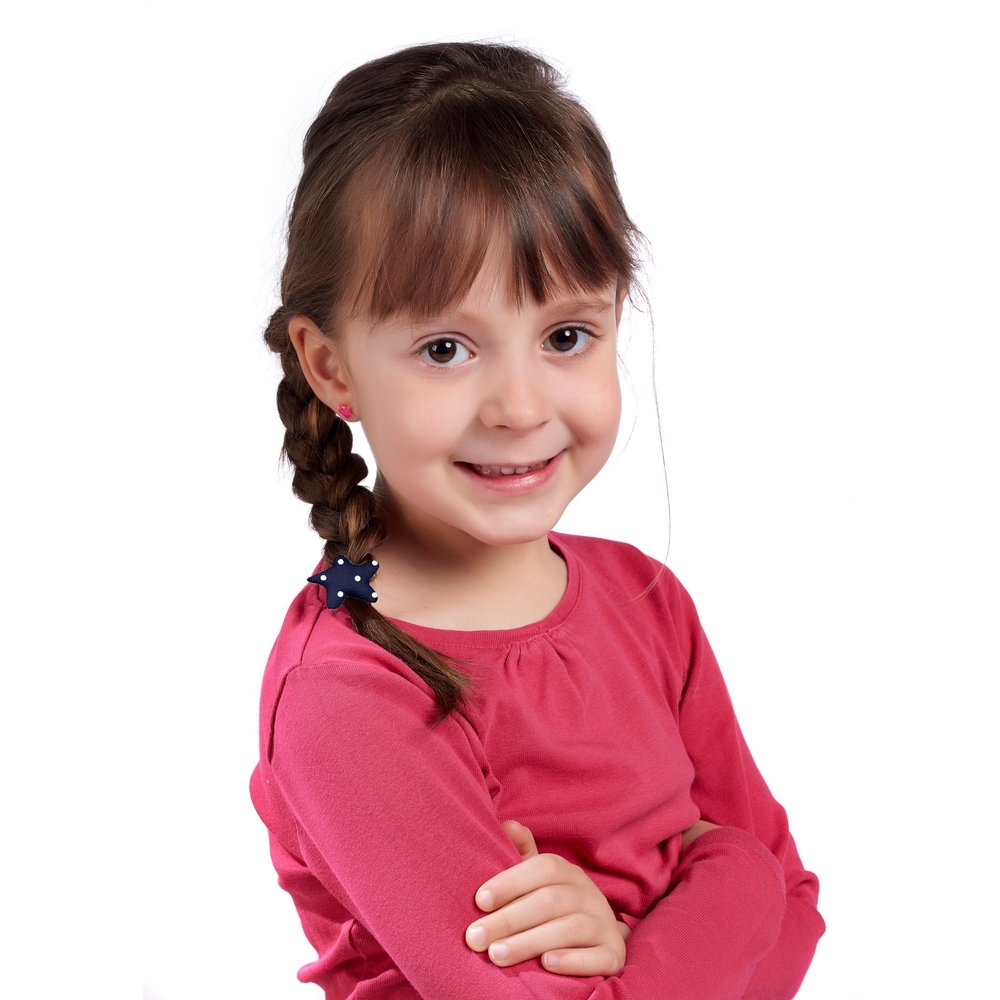 Elastique Cheveux Étoile Pois Marine