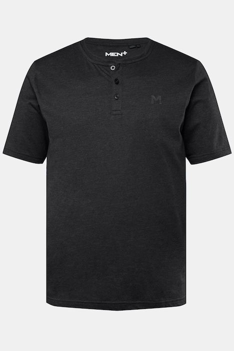 Men+ Henley, 2er-Pack, Basic, Halbarm, Rundhals, bis 8 XL