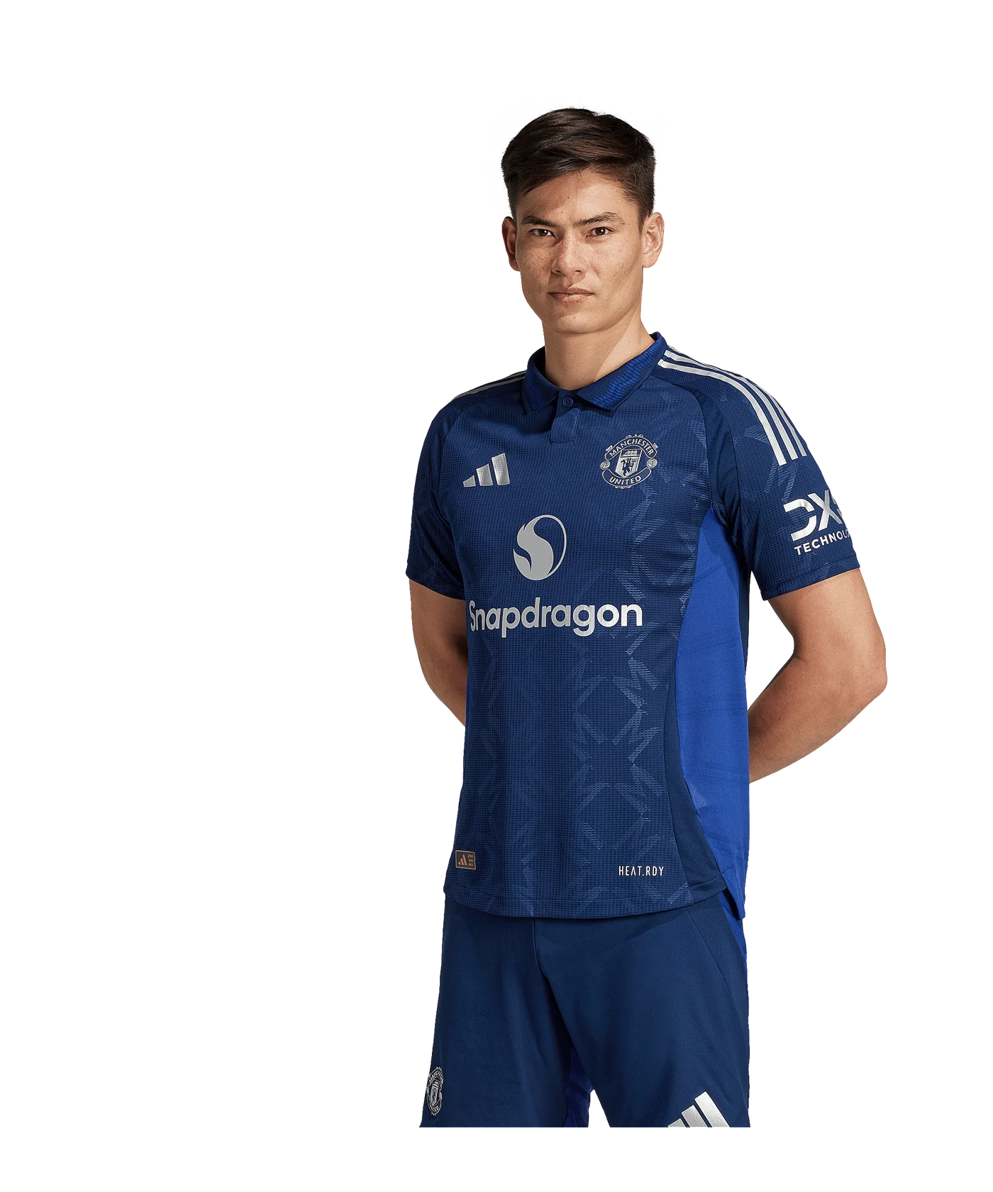 adidas Manchester United Auth. Trikot Away 2024/2025 Blau