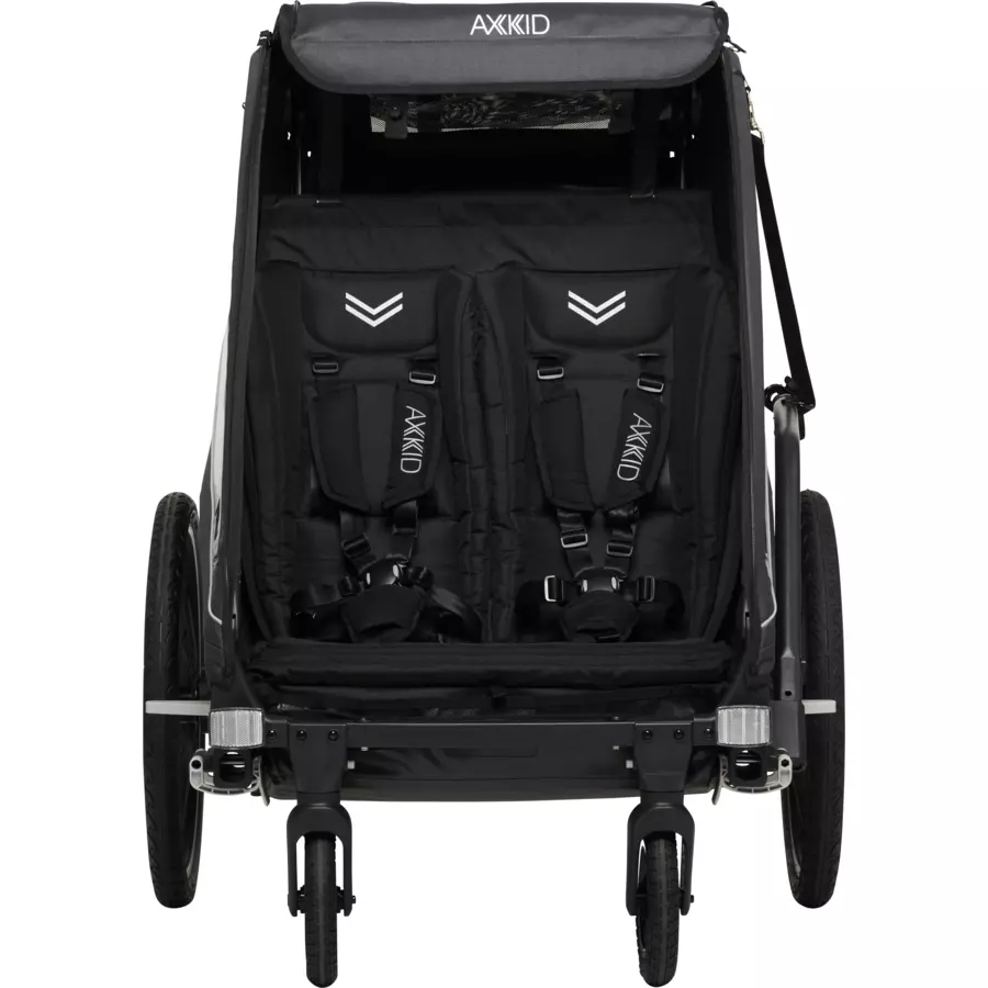 AXKID Kinderfahrradanhänger Grand Tour black