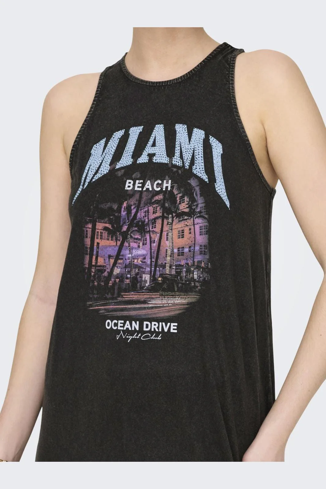 Only Onllucy Life S/L Drive Dress Box 4506835 black miami rooted