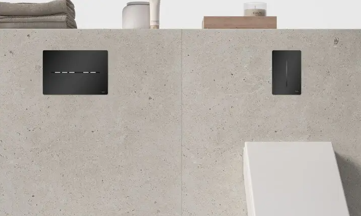 TECE Solid elektronische drukplaat mat zwart