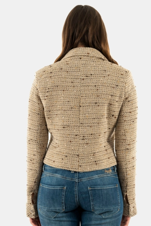 blousons et vestes morgan 222-vnora.f beige
