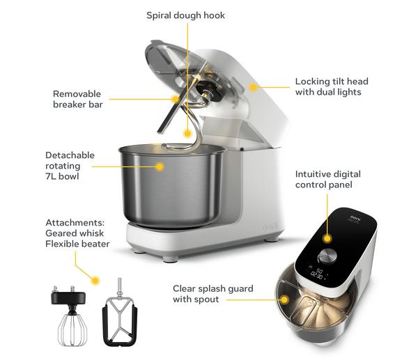 Ooni Halo Pro Spiral Mixer 220V/50Hz, weiß,