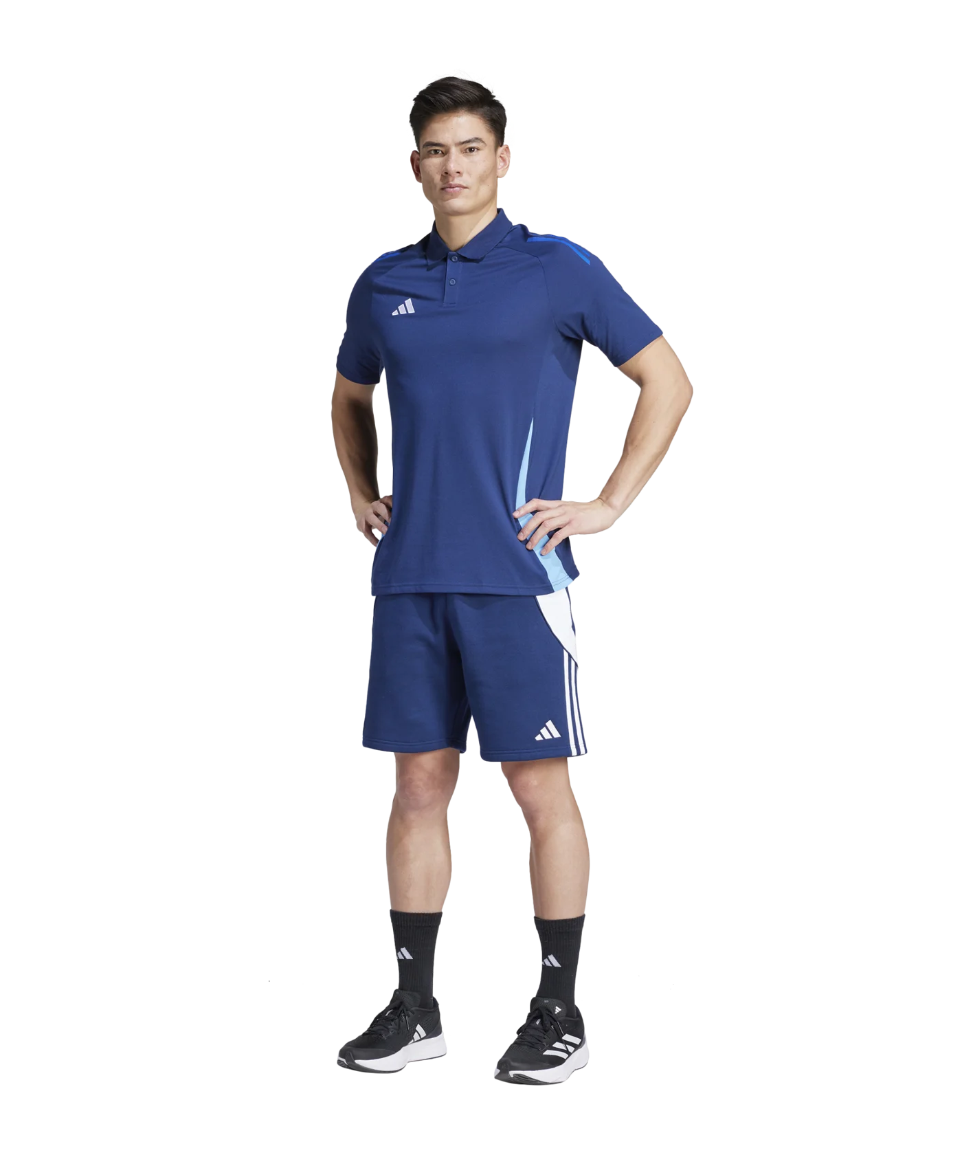 adidas Tiro 24 Short Dunkelblau Weiss