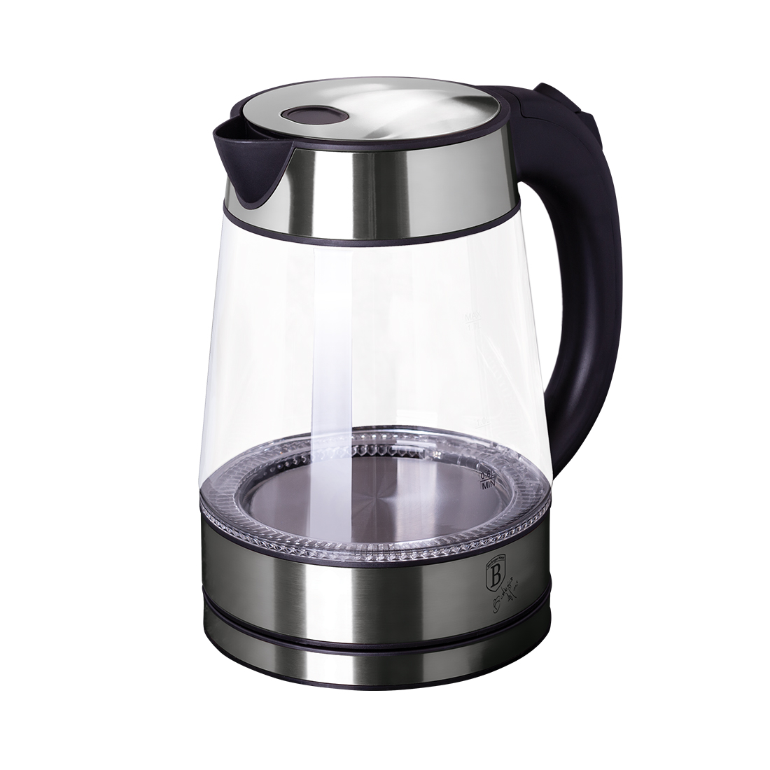Berlinger Haus Wasserkocher Glas 1.7 Liter Chromstahl