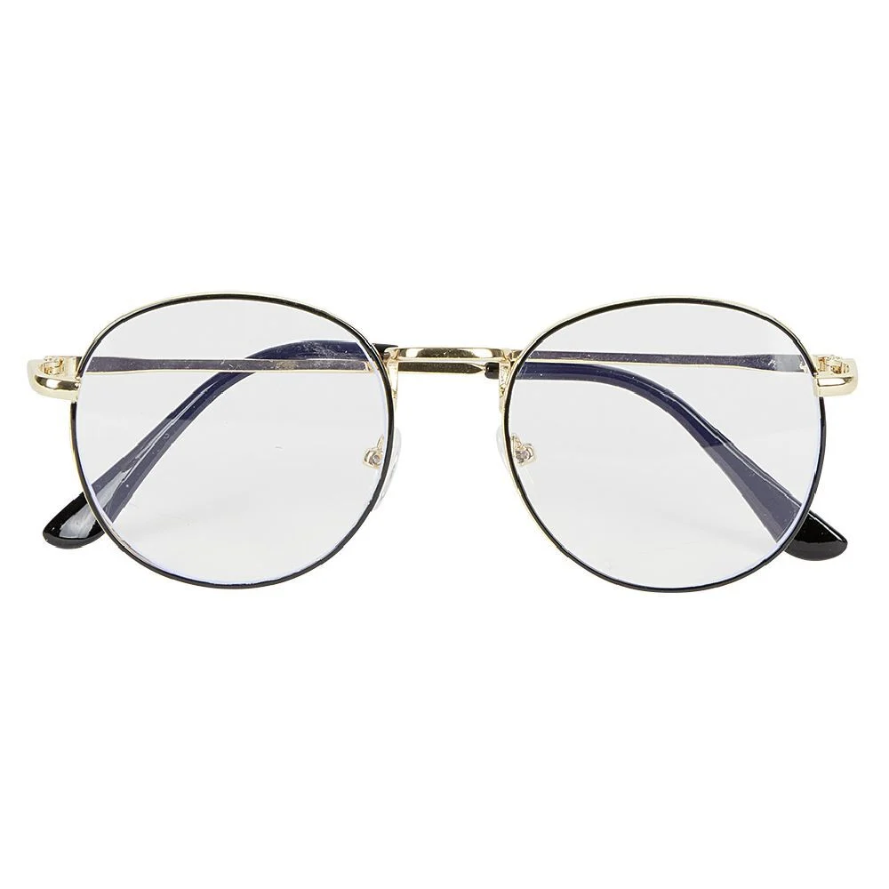 Lunettes noires et dorées anti lumière bleue