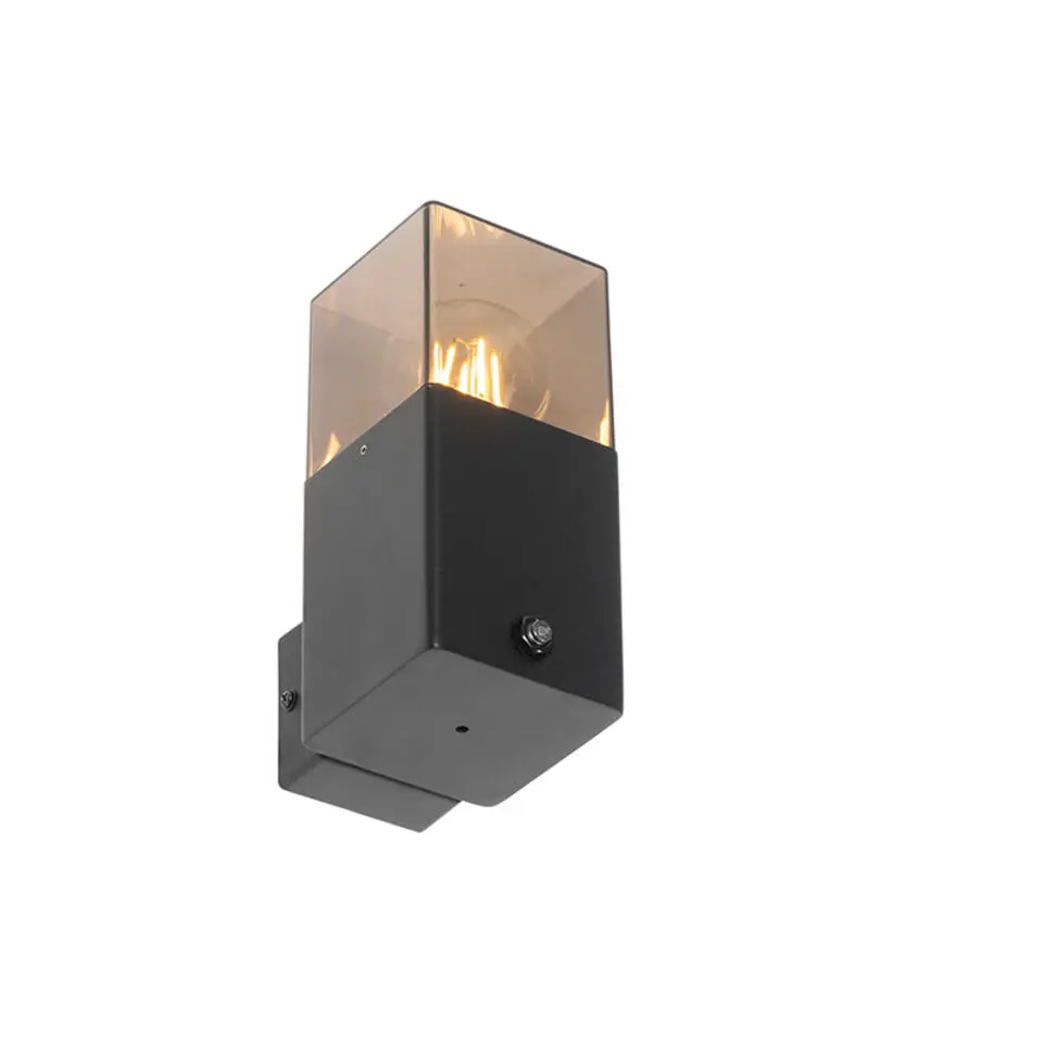 Qazqa buitenlampen met sensor denmark zwart e27