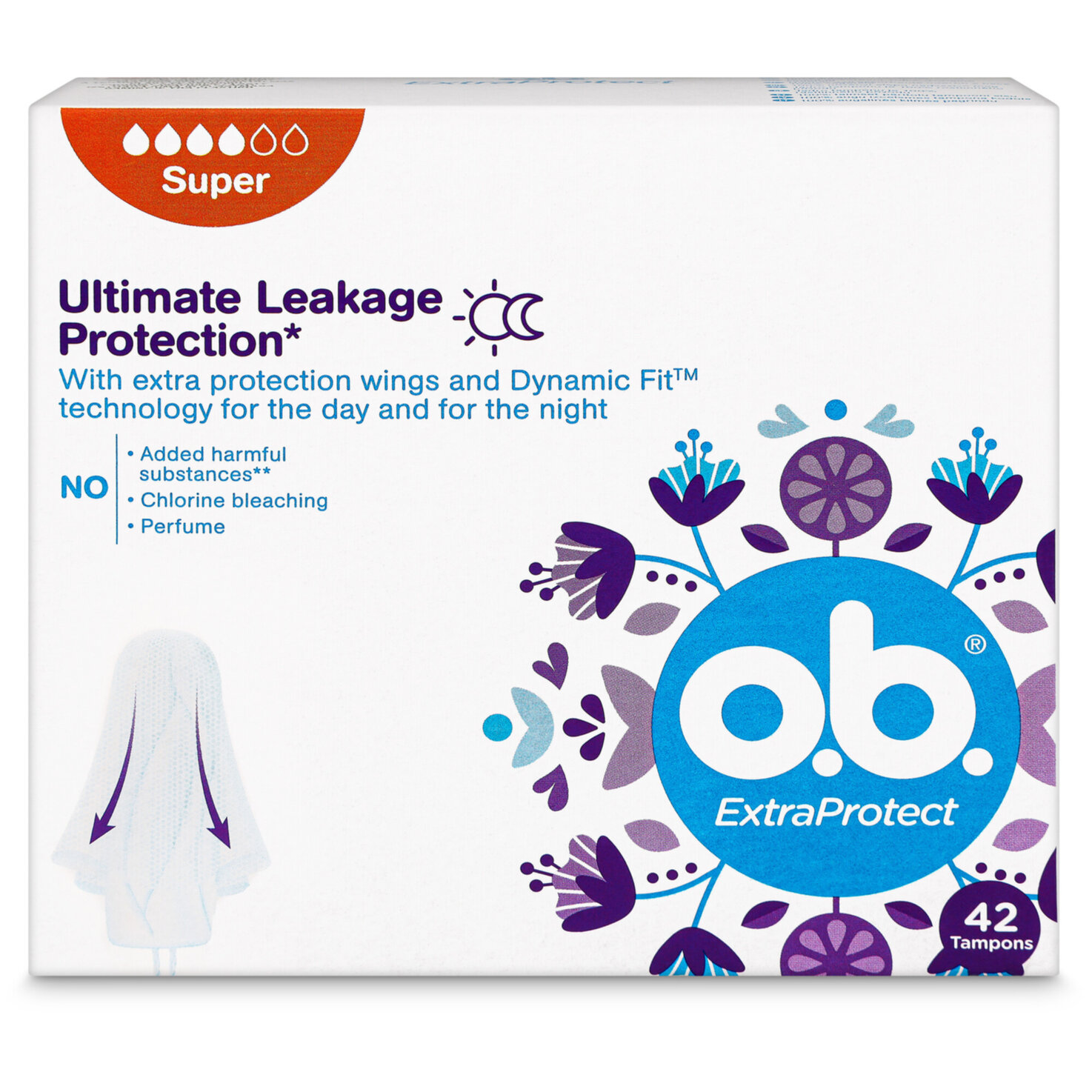 o.b. Extra Protect Super 42 Stück