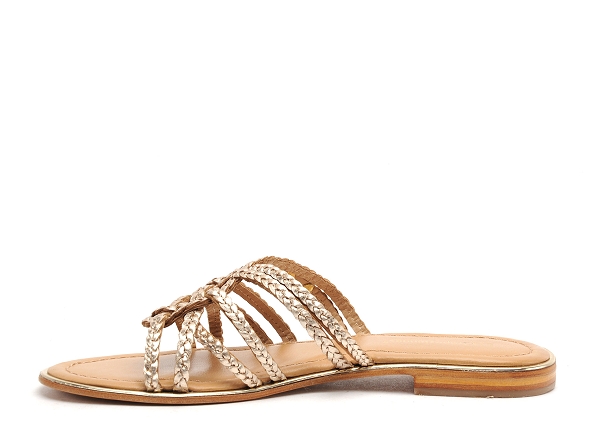 Les tropeziennes mules et sabots plats femme hyamei or