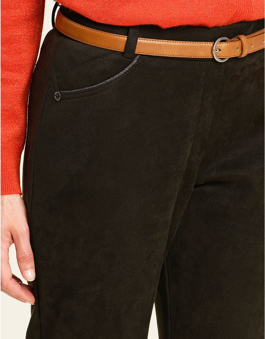 Jegging noir aspect daim