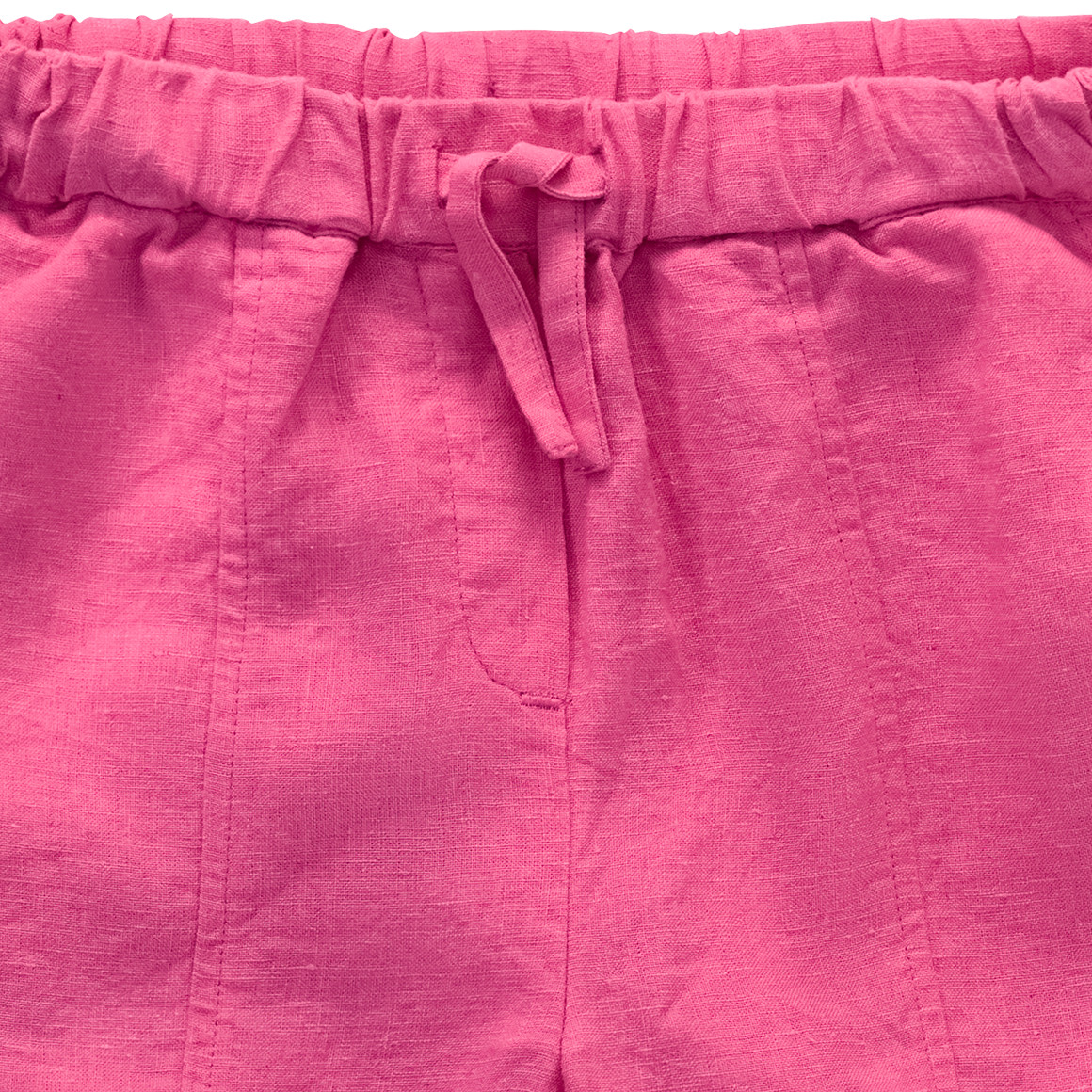 Jonas Nielsen Mädchen Leinen-Shorts mit Tunnelzug pink