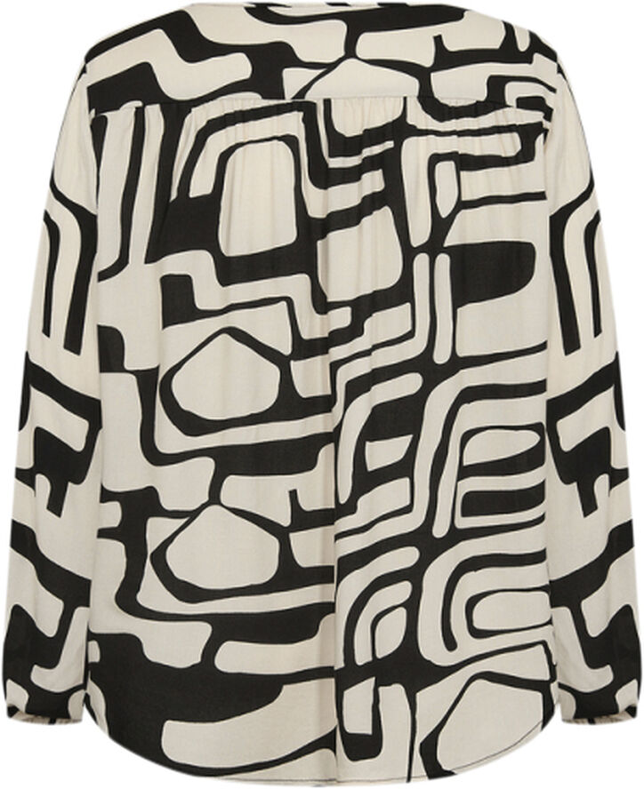 Wasabiconcept Curvy WA-JESSIE 1 Bluse Sort 9999c black combi