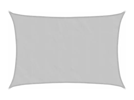 Voile d'ombrage gris clair 5x3 m 100% polyester oxford
