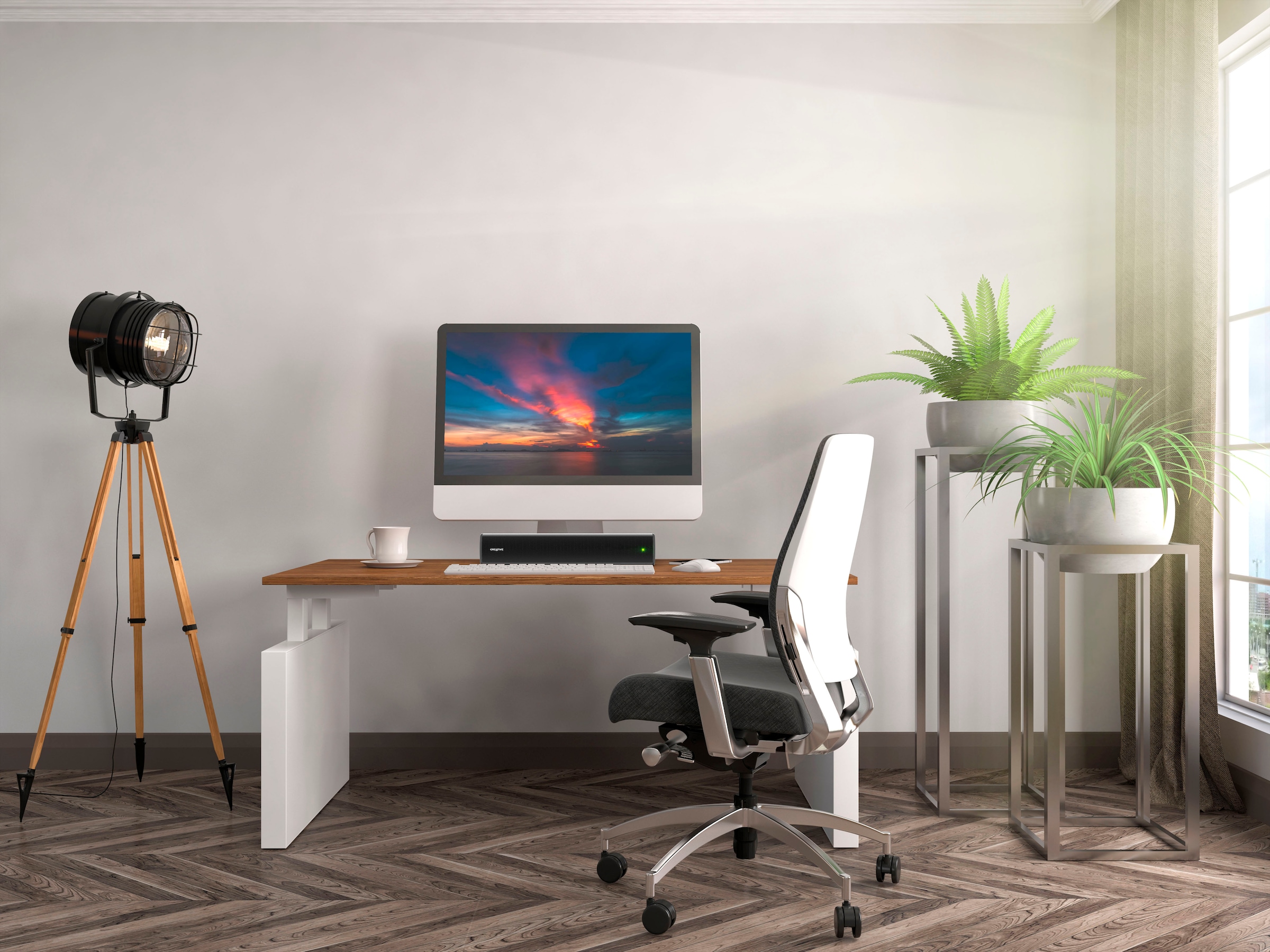 Creative Soundbar »Stage Air V2« 2.0 (Bluetooth Extra Bass | Lautstärkeregelung 10 W) Bluetooth, USB