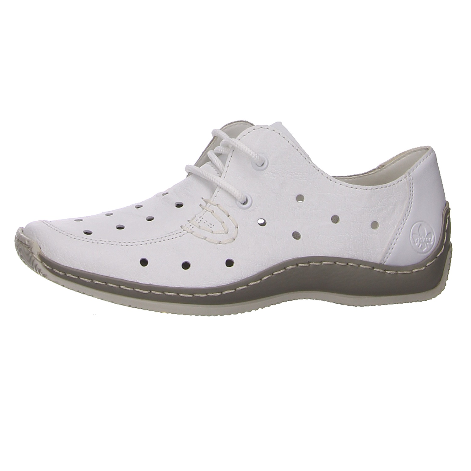 Rieker Schnürschuhe weiß weiss/weiss kombi