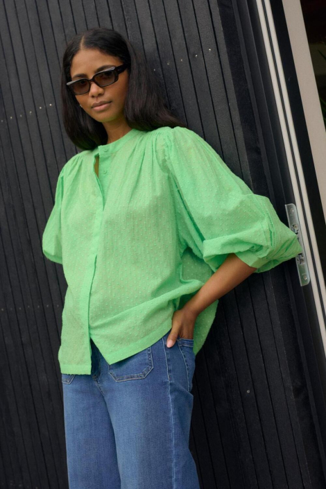 Kaffe groene dames blouse