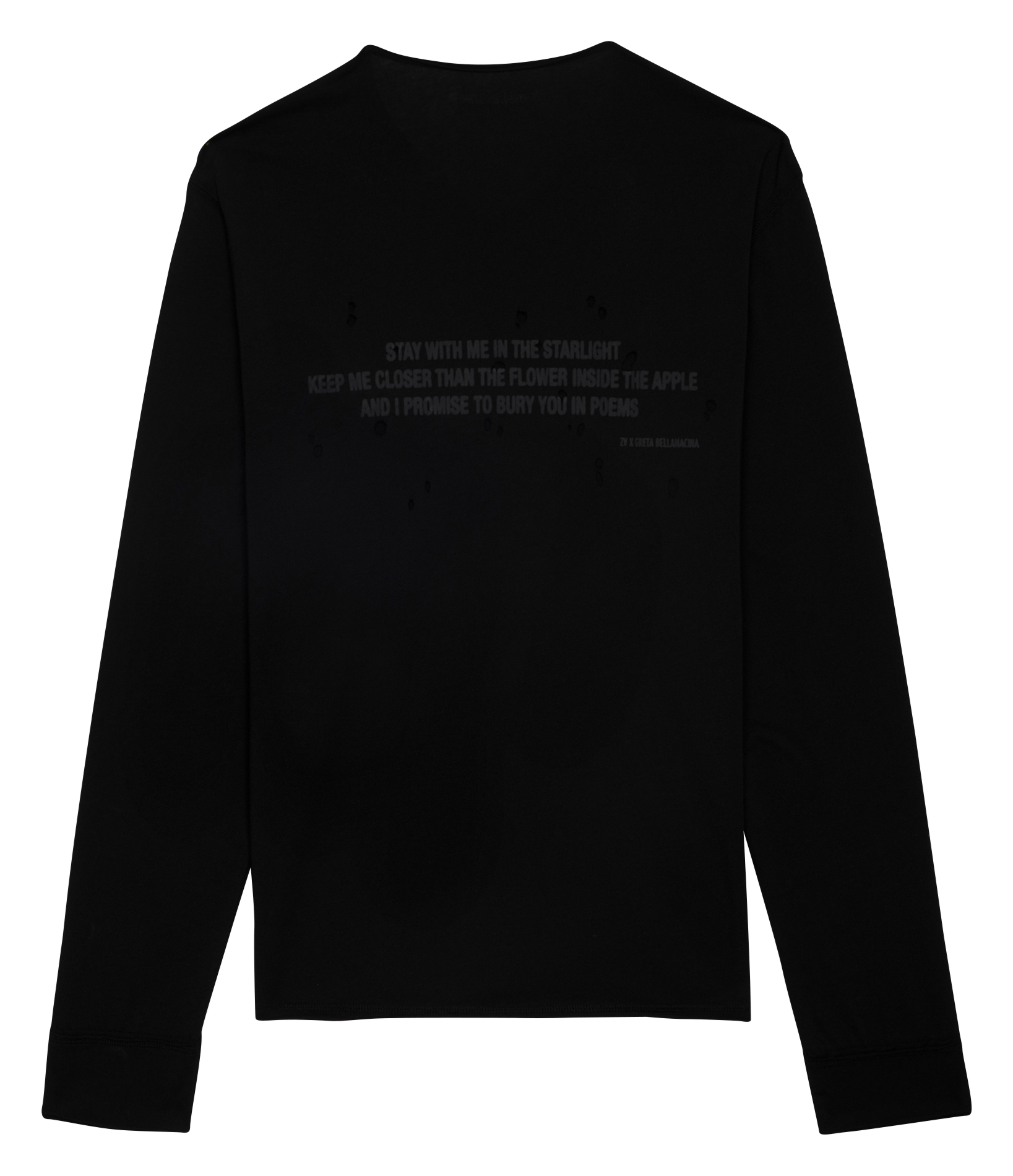 MONASTI - Tee-shirt droit en coton bio | Noir