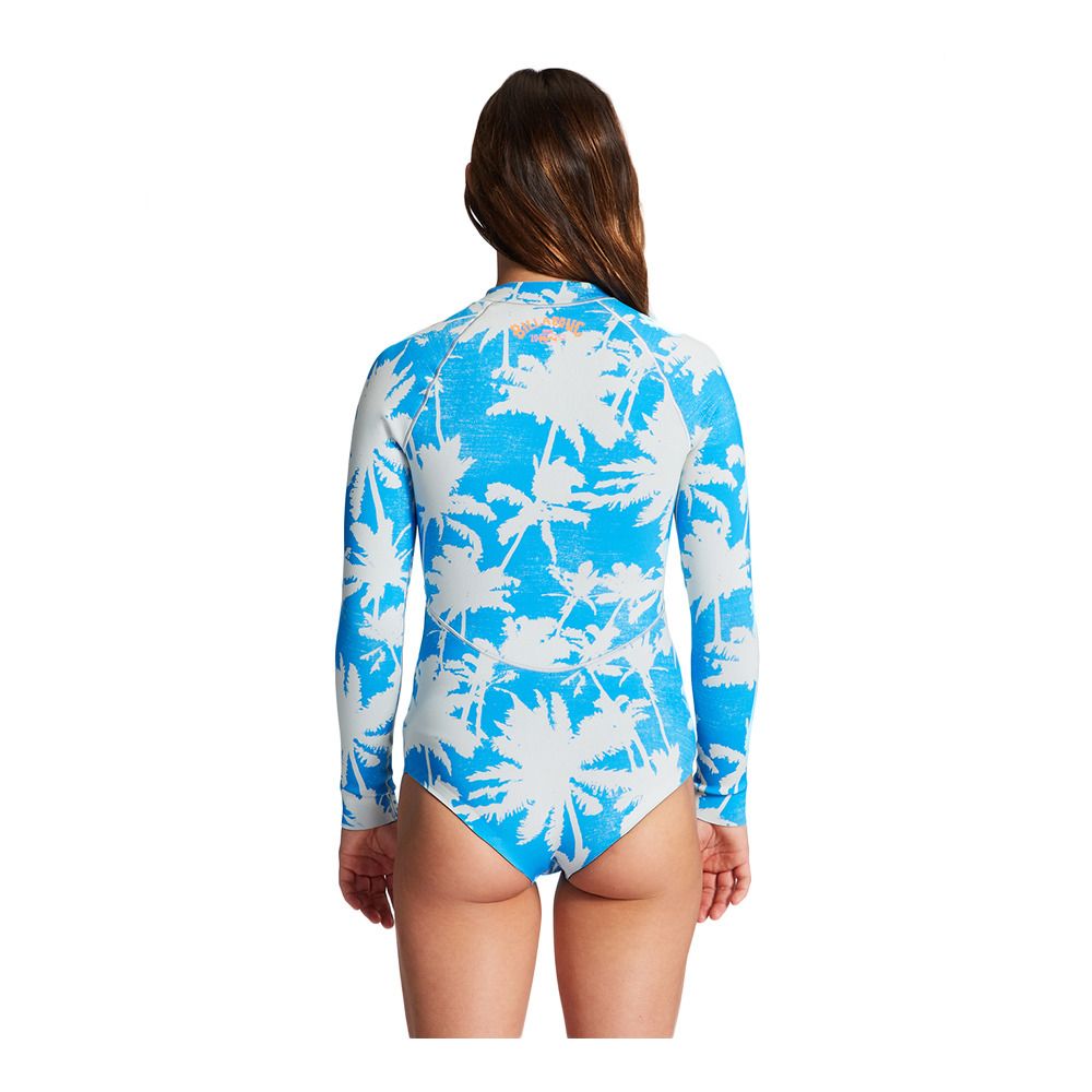 Billabong SALTY DAYZ LIGHT FZ - Combinaison shorty 1/1mm Femme blue hawaii