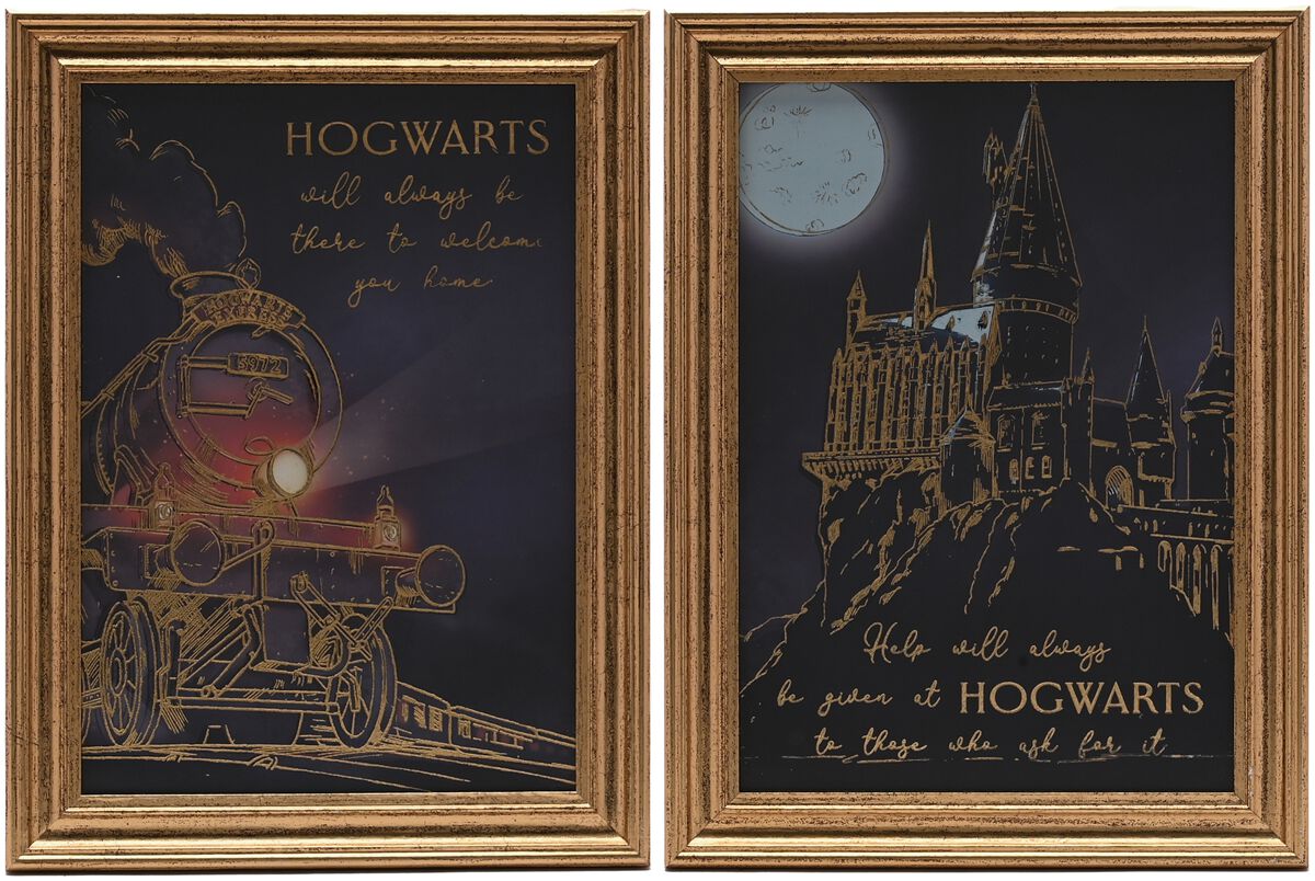 Poudlard Express & Poudlard - Lot de Poster | Harry Potter Photo encadrée