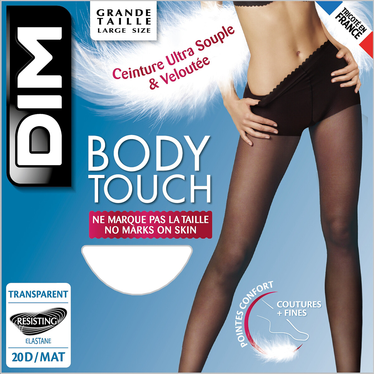 Meia-calça DIM Body Touch voile 20 Denier
