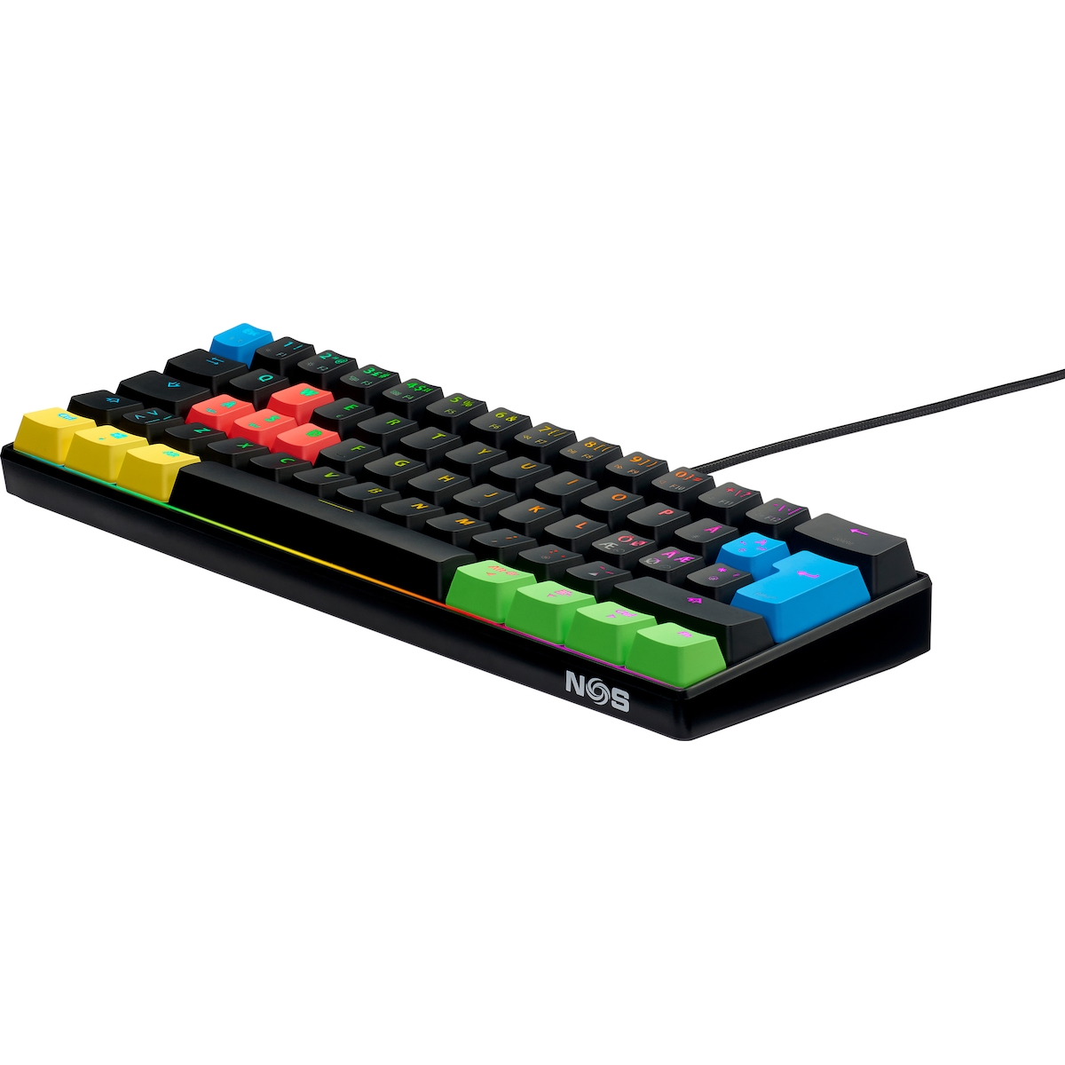 NOS C-450 Mini PRO RGB gamingtastatur (tetriz)
