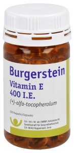 BURGERSTEIN Vitamin E Kapseln 400 I.E., 100 Stück