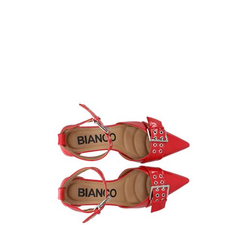 Bianco BIAMaralyn Buckle D'orsay Pumps, Red, 41