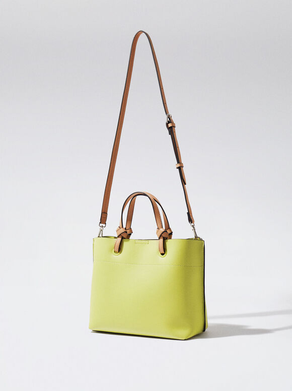 Bolsa Everyday Shopper com Pingente - Amarela